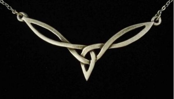 Celtic Knot Necklace Wide